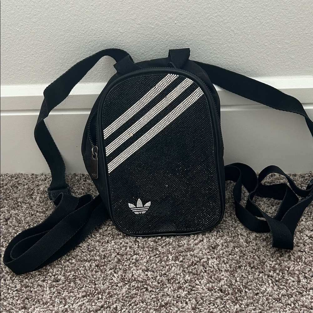 Adidas Black and White Belt Bag